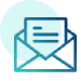 graphic of envelope with letter poking out, representing email