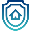 icon of shield with a house in the middle to represent homeowners insurance