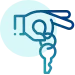 icon of hand holding keys